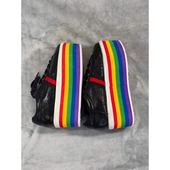 Cape Robbin womens 9M rainbow platform wedge Sneakers - Picture 12 of 12